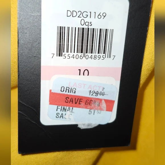 DKNY Mustard Midi Dress - Picture 4 of 5